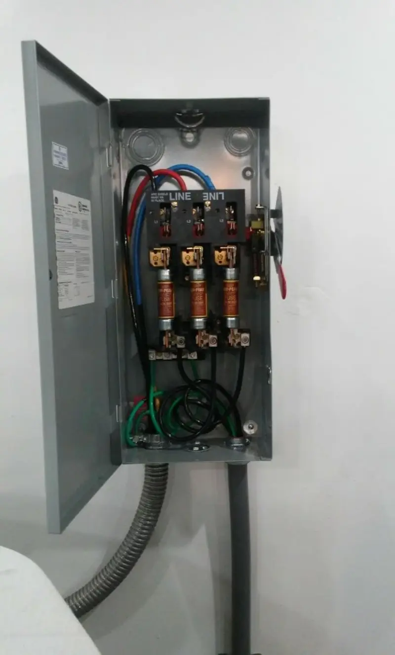 Three-phase disconnect switch installed for Electrical Wiring & Rewiring in Pennsburg
