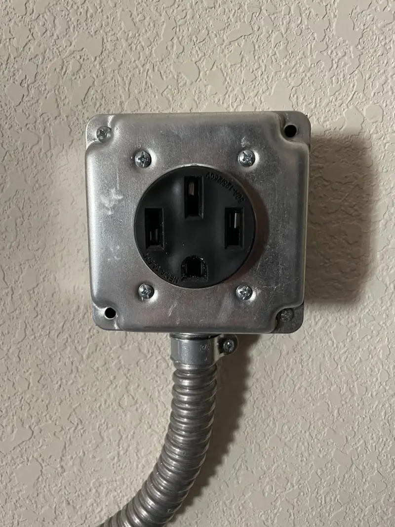 NEMA 14-50 outlet installed for Electrical Panel Upgrade in Pennsburg